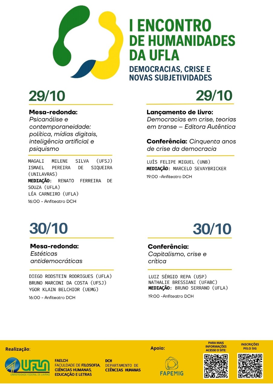 Cartas I Encontro de Humanidades UFLA
